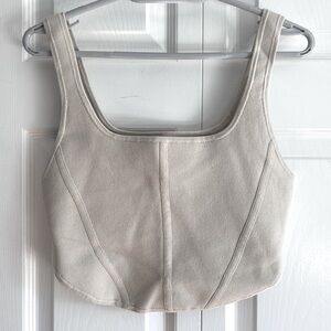 BABATON Sculpt Knit Bustier Crop Tank